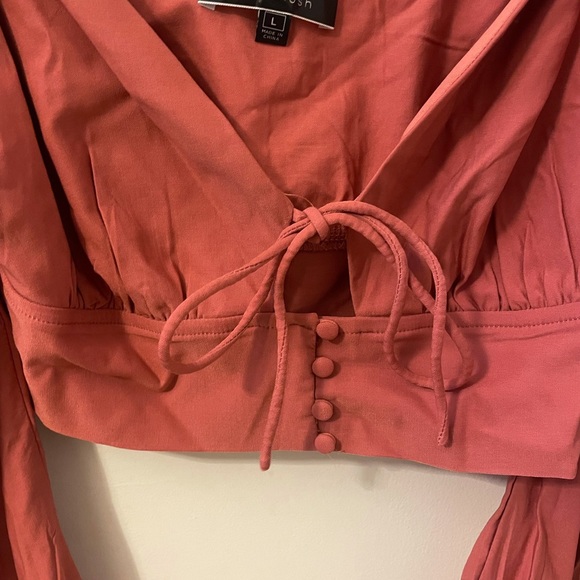 Blue Blush Puff Sleeve Blouse - Picture 2 of 6